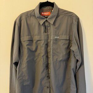 Simms Men's Large Ripstop Fishing Shirt